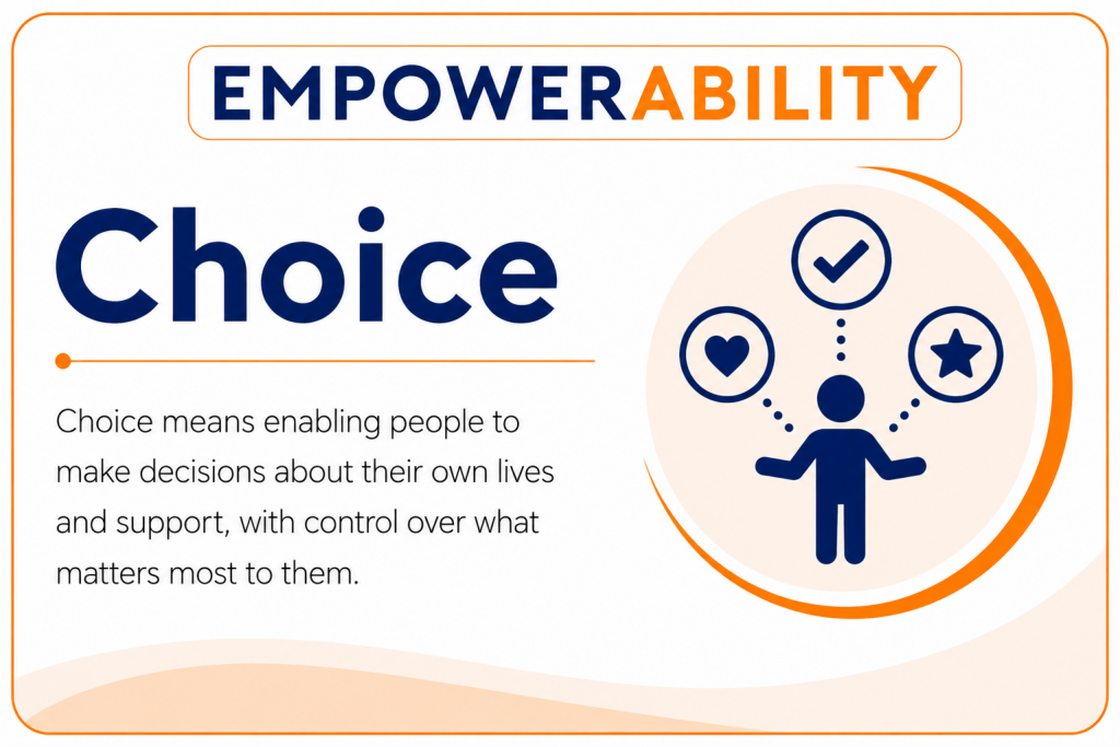 EmpowerAbility. Calling card. Choice.