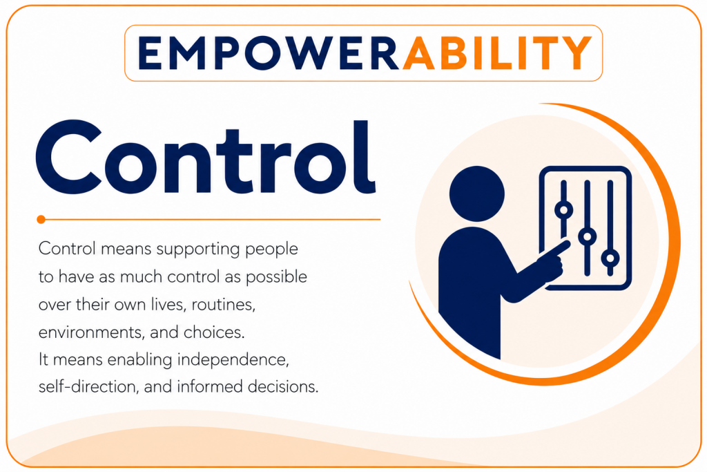 EmpowerAbility. Calling card. Control..
