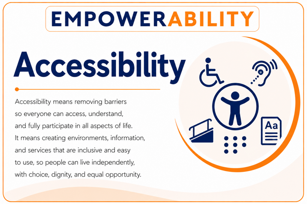 EmpowerAbility. Accessibility. Calling card.