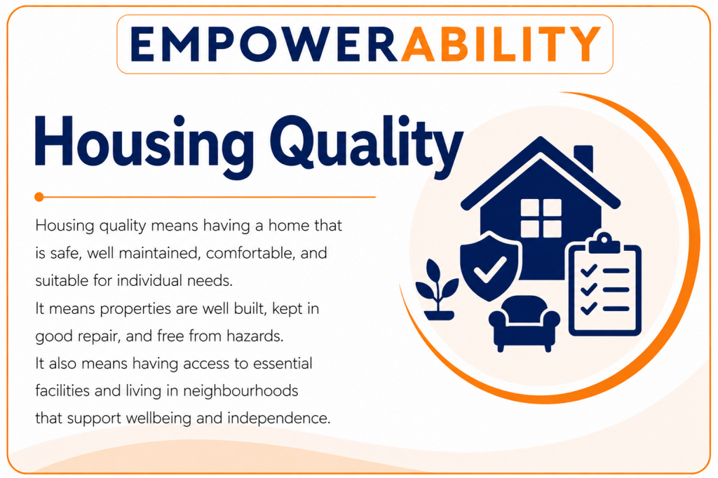 EmpowerAbility. Housing Quality. Calling card.