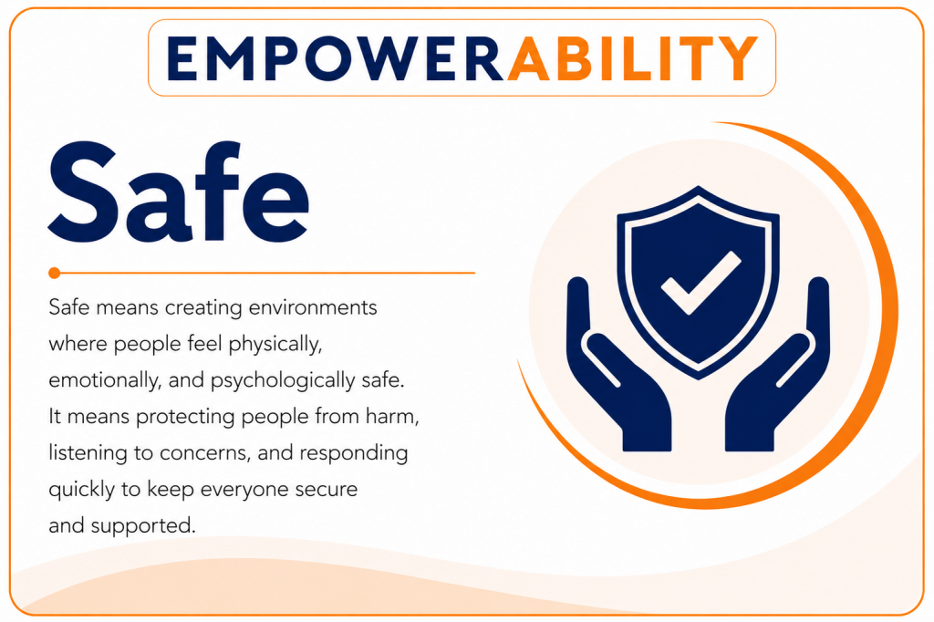 EmpowerAbility calling card. Safe.