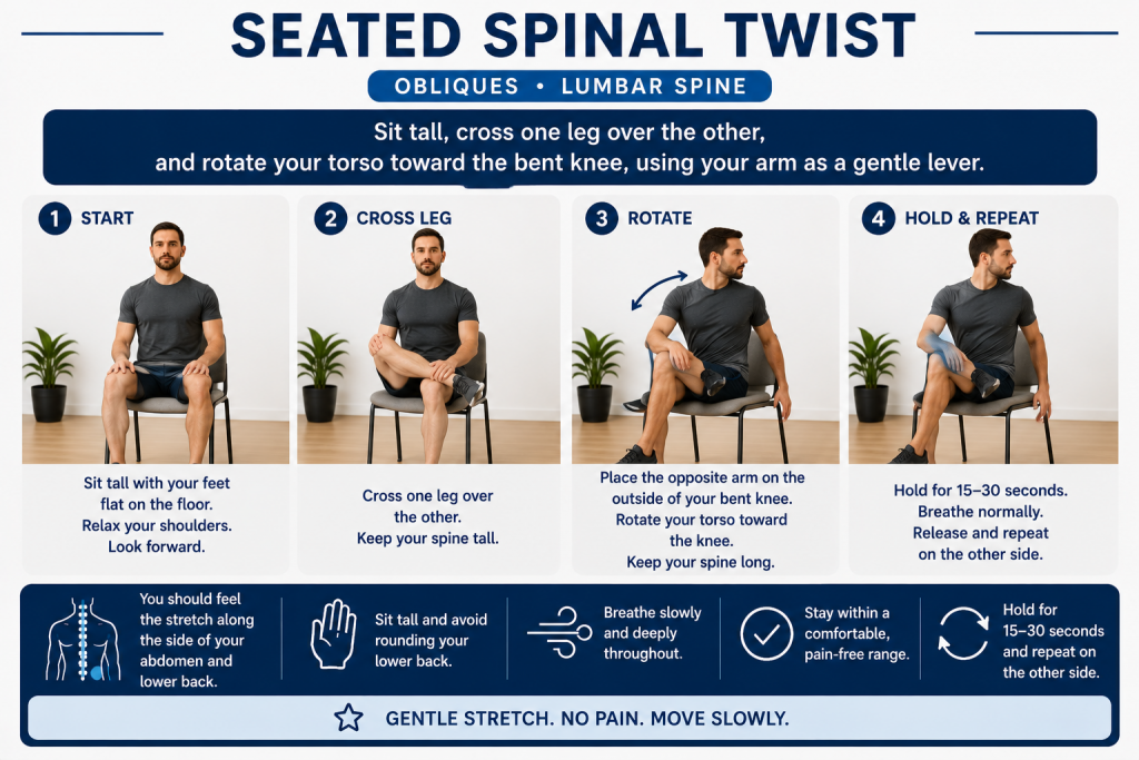 Seated spinal twist