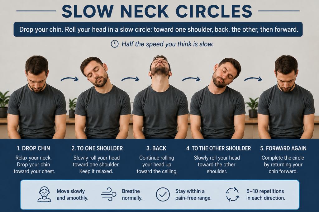 Slow neck circles