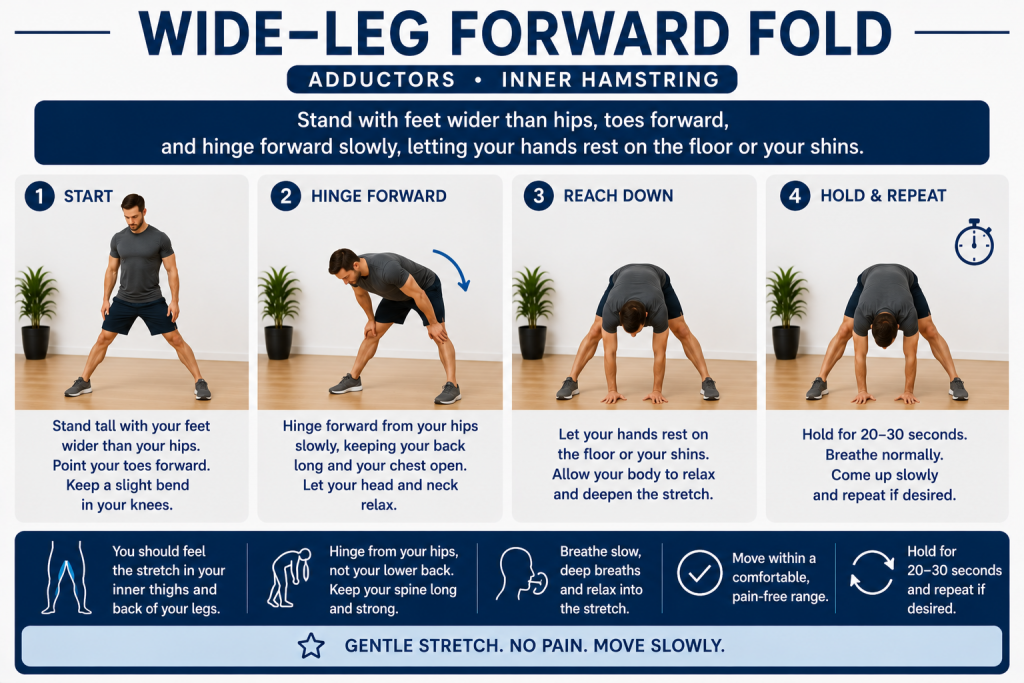 Wide leg forward fold