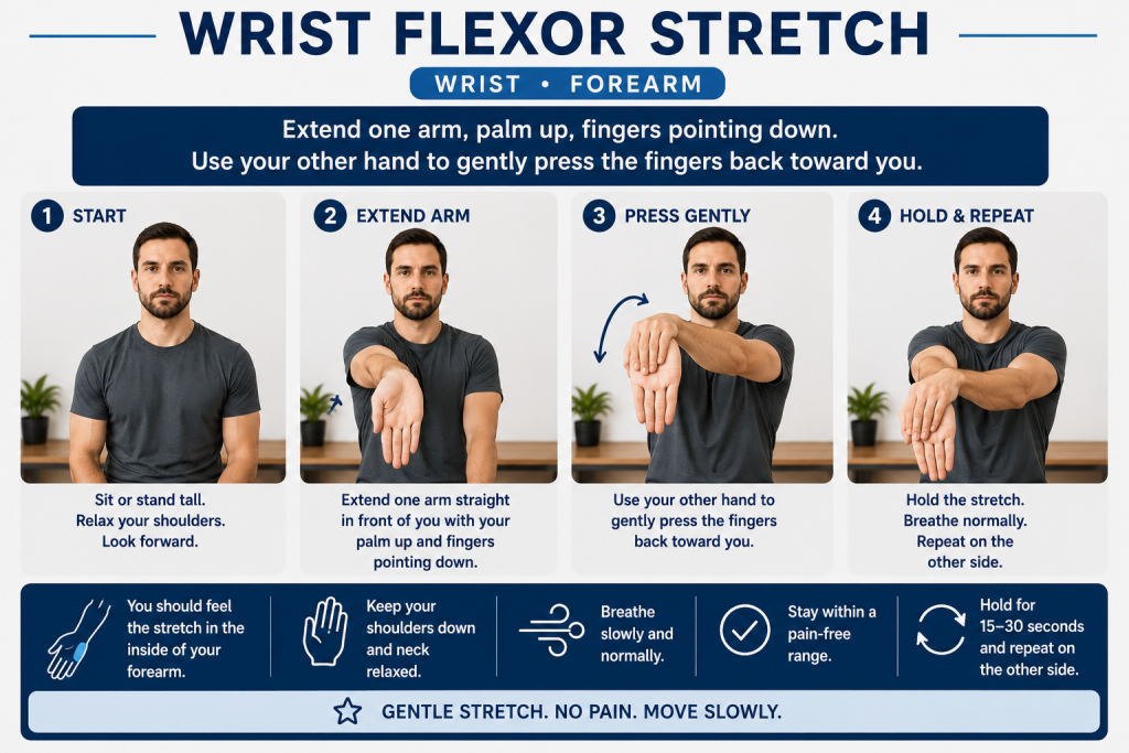 Wrist flexor stretch